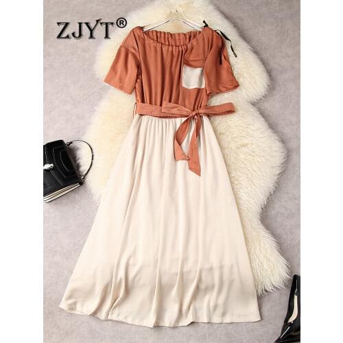 Летние платья с открытыми плечами ZJYT China At AliExpress