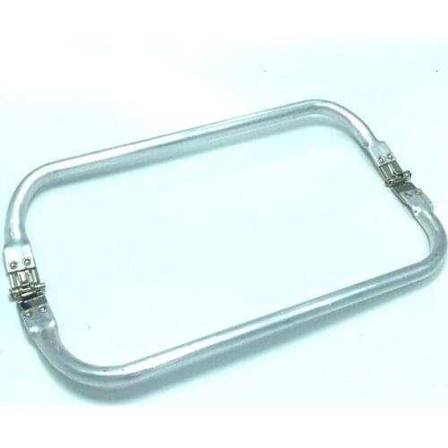 10 inches Tubular Spring Loaded Aluminum Rectangular Purse Handles Large Purse Frame