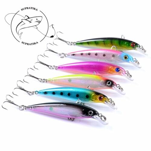 3D Eyes Artificial Sea Fishing Plastic Hard Bait Saltwater Fishing Lure Quality 7.5cm 5g Lure 6Pcs Pesca Fishing Tackle