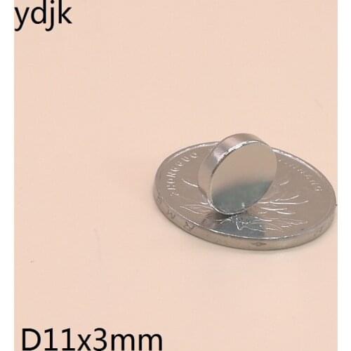 50PCS/LOT Neodymium magnet 11*3 disc rare earth magnet 11x3 N38 strong NdFeB magnet 11 x 3 magnetic 11x3