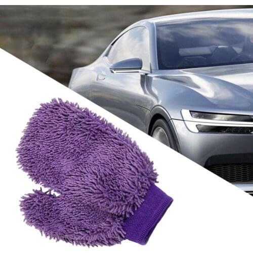 60% Hot Sale Soft Microfiber Water Absorption Car Washing Mitten Glove Cleaning Cloth Tool