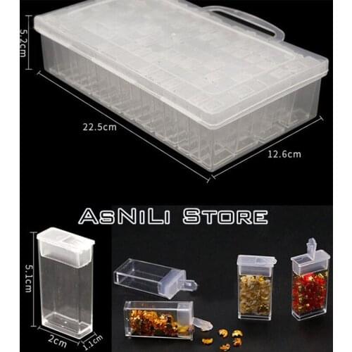 64/128/pcs Diamond Painting Tools Beads Container Rhinestone Diamond Embroidery Stone Storage Accessory Mosaic Convenience Box