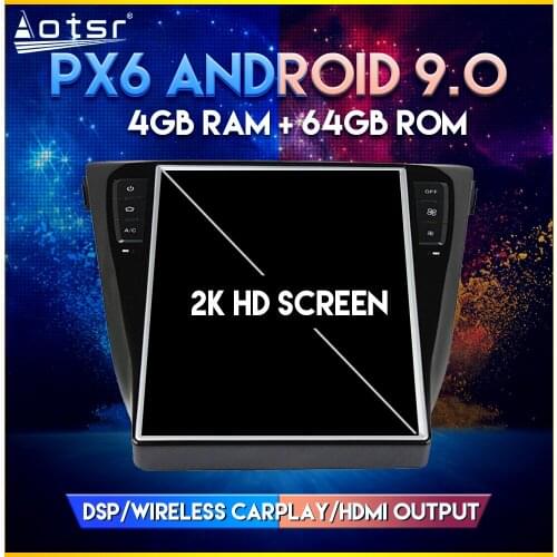 Car Video-player For Nissan X-Trail / Qashaqi 2014+ Android 9.0 Tesla style Vertical screen Car GPS Navigation Player CARPLAY