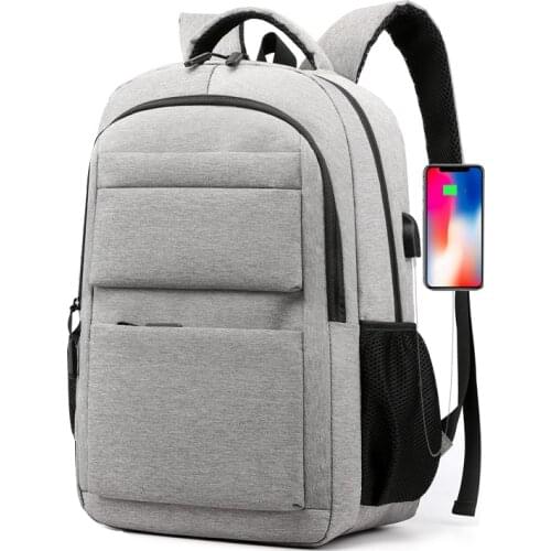 Large Capacity Oxford Backpack Men Laptop 15.6 Inch USB Charging Teen Boys School Bags Backpacks Male 2021