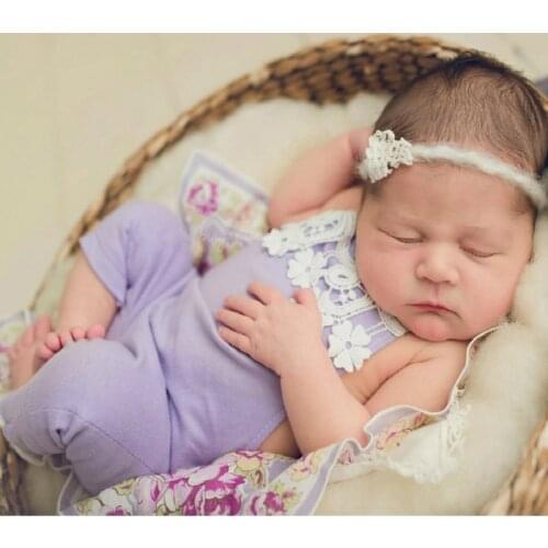 Lace Baby Romper Newborn Photography Prop Infant Baby Photo Shoot Accessories