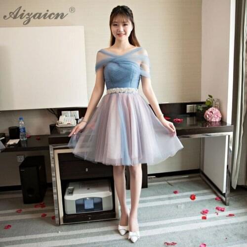Summer Mini Evening Dresses Cheongsam China Modern Bridesmaid Short Gown Qi Pao Women Chinese Dress Qipao Promotion Yarn Skirt