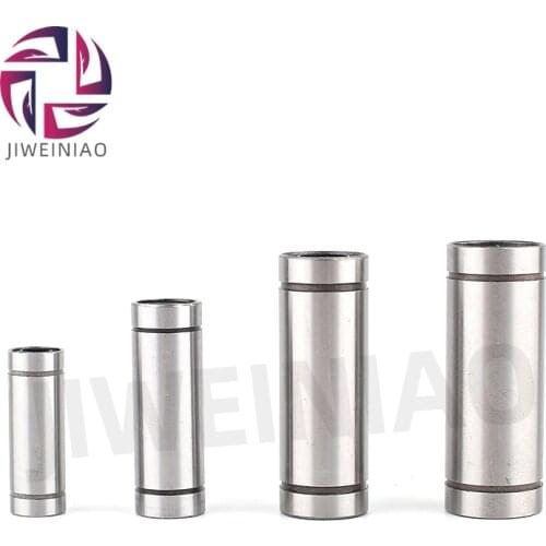 2pcs/lot Linear Ball Bearings LM6LUU LM8LUU LM10LUU LM12LUU 6mm 8mm 10 Part Bush Bushing 3D Printers Parts Aluminum Accessories