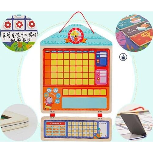 My Magnetic Calendar Activity Self Discipline Kids Schedule Education Toys