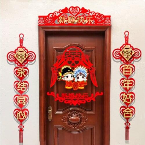 Happy word stickers wedding arrangement