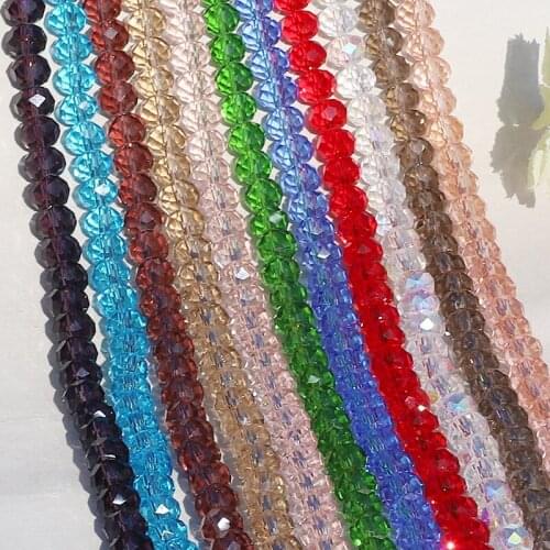 New Arrival DIY Spacer Crystal Czech Beads Mixed Color Faceted Round Glass Beads for Jewelry Making 8mm Wholesale Findings