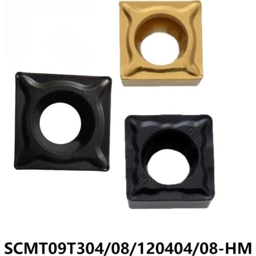 Lathe Cutter SCMT09T304-HM SCMT09T308-HM SCMT120404-HM SCMT120408-HM YBC251 YBC252 SCMT 09T308 120408 Carbide Inserts CNC