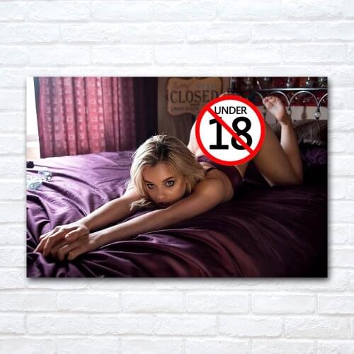Blonde Beauty Poster Canvas Cloth Fabric Print Painting for Home Decor Wall Art Picture