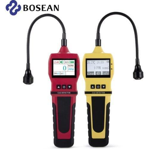Portable industrial Gas leak detector Combustible Gas LPG/CH4/Natural/coal Gas Analyzer 0-10000ppm Data storage 4 Alarm