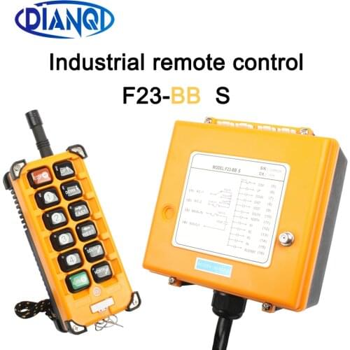 Industrial Wireless Radio remote controller switch 1receiver+ 1transmitter speed control Hoist Crane Control Lift Crane F23-BB