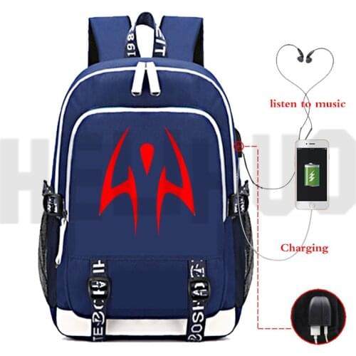 Japan Anime Jujutsu Kaisen Backpack USB Port Rucksack Bag Cartoon Pattern Teenager Student SchoolBags Travel Shoulder Laptop Bag