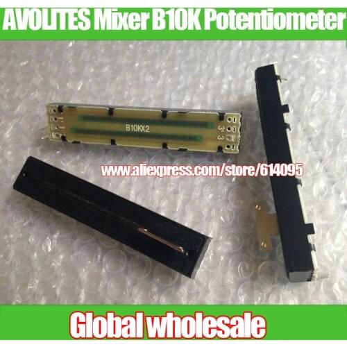 1pcs AVOLITES 2004 2008 2010 Mixer B10K Potentiometer / 88MM handle 8T slide potentiometer