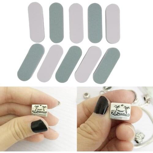 10Pcs Mini Jewelry Polishing Strip Buffer Nail Art Sanding Files Manicure Tools