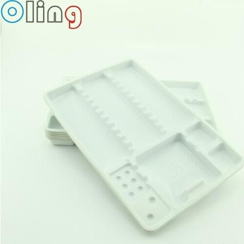 100PCS Dental Plastic Pallets Tray Segregated Placed 285*186*17CM Appliances Dental Consumable Dental InstrumentsSL408
