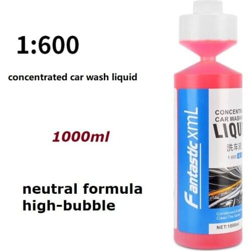 1000ml Ultra concentrated car wash 1:600 wax wash liquid Neutral formula high-bubble car wash liquid