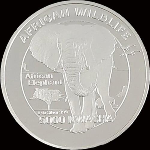 2016 African Wildlife Elephant Commemorative Challenge Silver Coins Collectibles