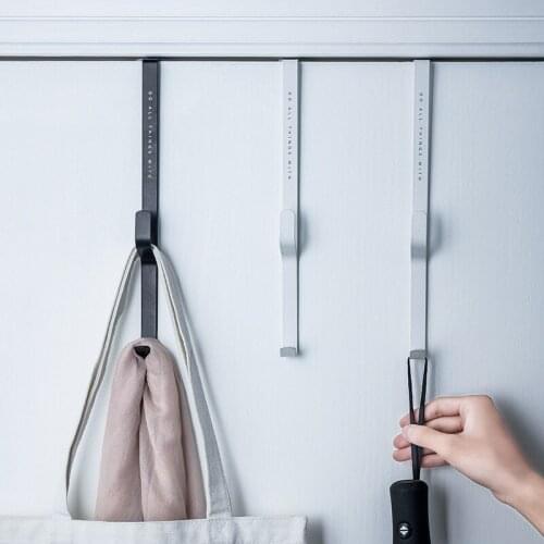 3PCS Punch-Free Door Rear Hook Storage Cupboard Shelf Hanging Hook Organizer Closet Clothes Shelf Hanger Door Chest Hanging