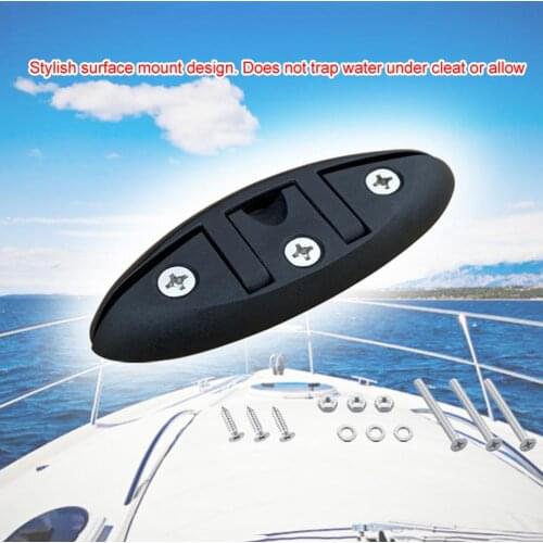 5 Inch Boat Cleat Marine Fastener Replacement Folding Polished Mooring Dock Sailboats Surface Flip Up Accessories
