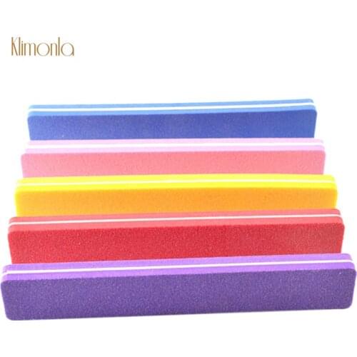 50pcs/lot High Quality Colorful Square Elastic Sponge 100/180 Grit Sanding Nail Buffer Nail Makeup Tools Foam Beauty Tools