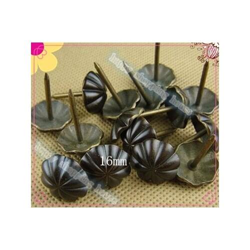 A016 16MM iron Nail Upholstery Nail Jewelry Box Wall Door Sofa Furniture Decorative Tack Stud Pushpin