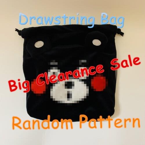 Anpanman Anime Cartoon Drawstring Bags Cute Plush storage handbags makeup bag Coin Bundle Pocket Purse NEW