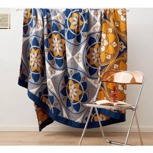 CHA YU PAI Cotton Throws On The Sofa