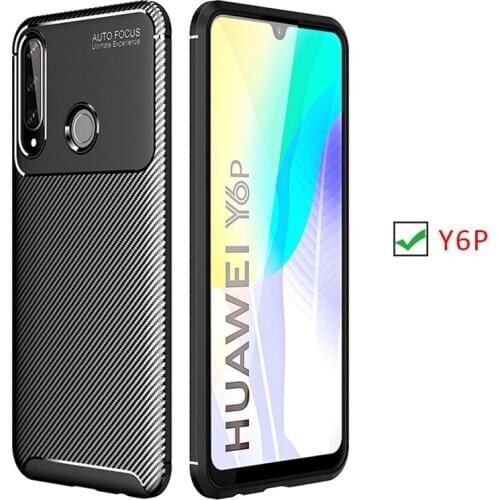 Case for huawei y6p bumper cover on huaweiy6p y 6p 6 y6 p yp6 6yp protective phone coque back bag silicone matte soft tpu shell