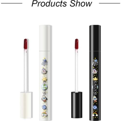 Starry Sky Black And White Lip Glaze Velvet Matte Lip Glaze White Lipstick Moisturizing Not Easy To Stain Cup Lip Gloss TSLM1