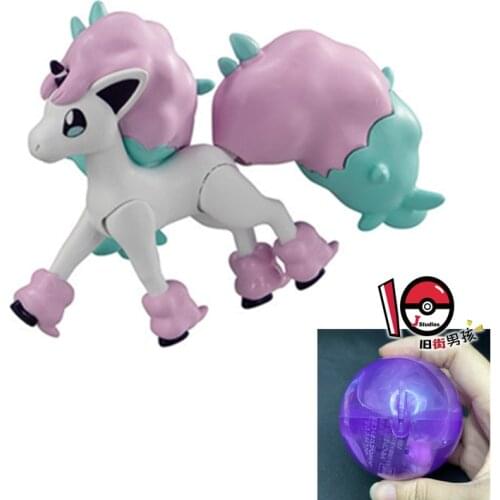 Bandai Genuine Gacha Toys Pokemon Ponyta Lucario Action Figure Model Toys Collectibles Joints Movable