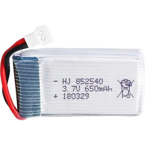 3.7V 650mAh 30C lipo battery For Syma X5C-1 X5C X5 X5SC X5SW X6SW H9D H5C LiDiRC L15FW RC Drone parts 3.7 v li po battery 852540