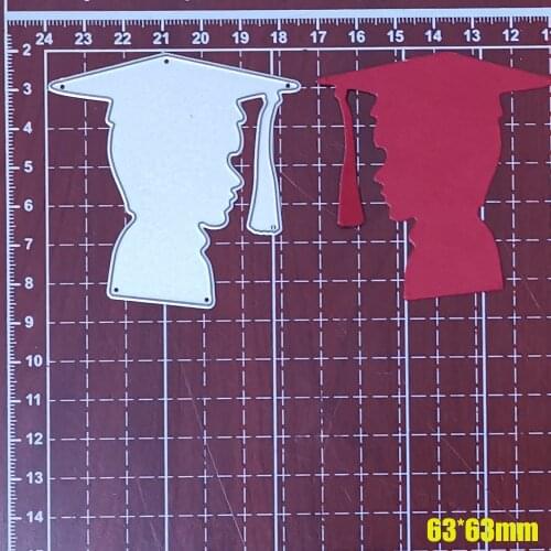 Metal Cutting Dies men Wear bachelor hat Craft Die Mold Stencil for DIY Scrapbook Embossing Card Decorative Balloon die Template