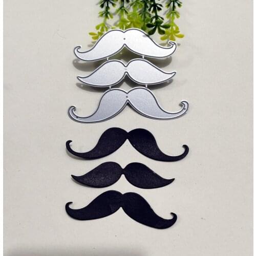 Beard background Metal Cutting Dies for DIY Scrapbooking Album Paper Cards Decorative Crafts Embossing Die Cuts