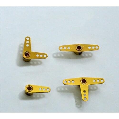 1pcs Aperture 3MM Rudder Rocker Arm Mini Metal Steering Rocker Arm for Simulation RC Ship Boat Model Upgrade Kit