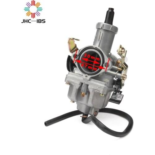 Motorcycle Pit Dirt Bike 30mm Carb PZ30 Acceleration Pump Carburetor For 200cc 250cc Engine Pit ATV Quad 4 Wheeler