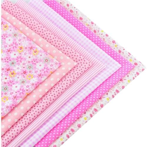 Booksew 100% Cotton Fabric Lovely Pink Color Home Decoration Tissue Patchwork Dolls DIY Toys Quilting Bed Sheet Curtain