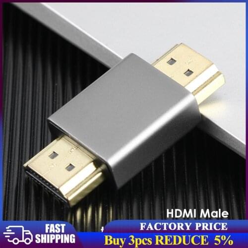 Extension Converter Adapter Coupler Male to Male HDTV Adapter Connector 19 Pin HDTV Type A M/M Extender Converter