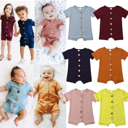 Casual Unisex Summer Toddler Baby Boy Girl Short Sleeve Romper Body suit Jumpsuit Sunsuit Outfit Clothes