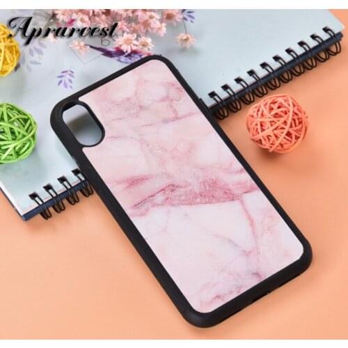 Aprarvest Rose Marble Silicone Rubber Phone Case Cover For iPhone 6 6S 7 8 PLUS X XS XR 11 12 MINI PRO MAX