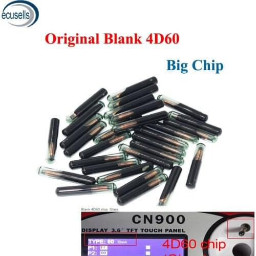 10/50PCS Original 4D60 Big Glass Chip 4D ID60 Blank Transponder Chip 4D 60 Car Key Chip For Ford Connect Fiesta Focus Ka Mondeo