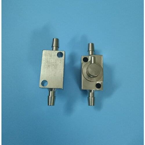 2 pcs/lot Aluminum Two ways ink valve for Inkjet Printer spare parts ink tube vavle solvent resistant