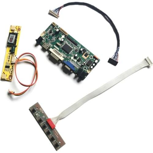 20 Pin LVDS 2CCFL Fit G150X1/HT150X02/QD15XL02/QD15XL13 1024*768 matrix M.NT68676 VGA DVI monitor controller board DIY kit