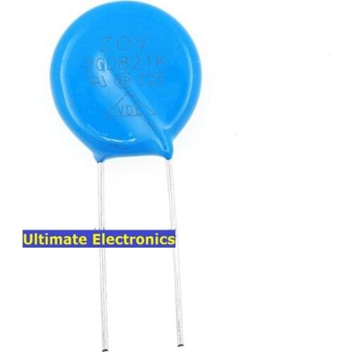 20pcs Varistors 20D821K 820V Metal voltage dependent resistor