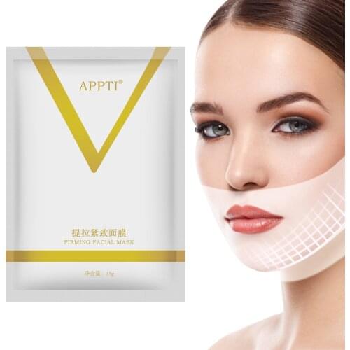 4D V Face Mask Eliminate Double Chin Edema Lifting Firming Facial Line Slimming V Shape Wrinkle Reduce Face Care Slim Mask