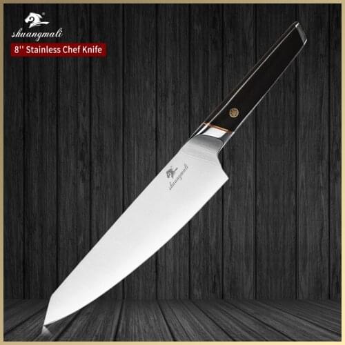 8 Inch Cleaver Chef Knife With Gift Box 5Cr15 Stainless Steel Japanese Kitchen Chef Knives Slicing Filleting Petty Chef Knife