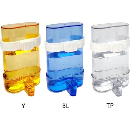 Bird Water Dispenser for Cage Automatic Bird Waterer Feeder Parakeet Cage Accessory Clear Food Drinker Container No Mess