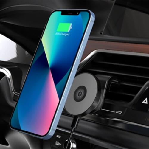 15W Qi Car Phone Holder Wireless Charger Car Mount Magnetic Holder for Air Vent Mount Car Charger Wireless For iPhone 12 Xiaomi